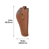 Allen Company Red Mesa Leather Revolver Holster, 5.5-7" Barrel Revolvers, Brown Leather