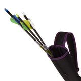 Allen Company Titan Compact Back Quiver, Black & Purple, 19" long, Ambidextrous