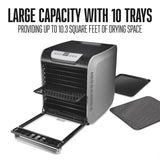 Weston 10 Tray Digital Food Dehydrator With Oven-Style Door