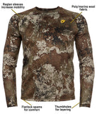 Scent Blocker Men's Underguard Base Top in Strata (Size: M, L, XL, 2XL, 3XL)