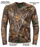 Scent Blocker Men's Underguard Base Top in Realtree Edge (Size: M, L, XL, 2XL, 3XL)