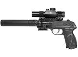 Gamo PT-85 Tactical Semi Auto CO2 Powered Blowback Rifled Barrel Pistol (Refurbished)