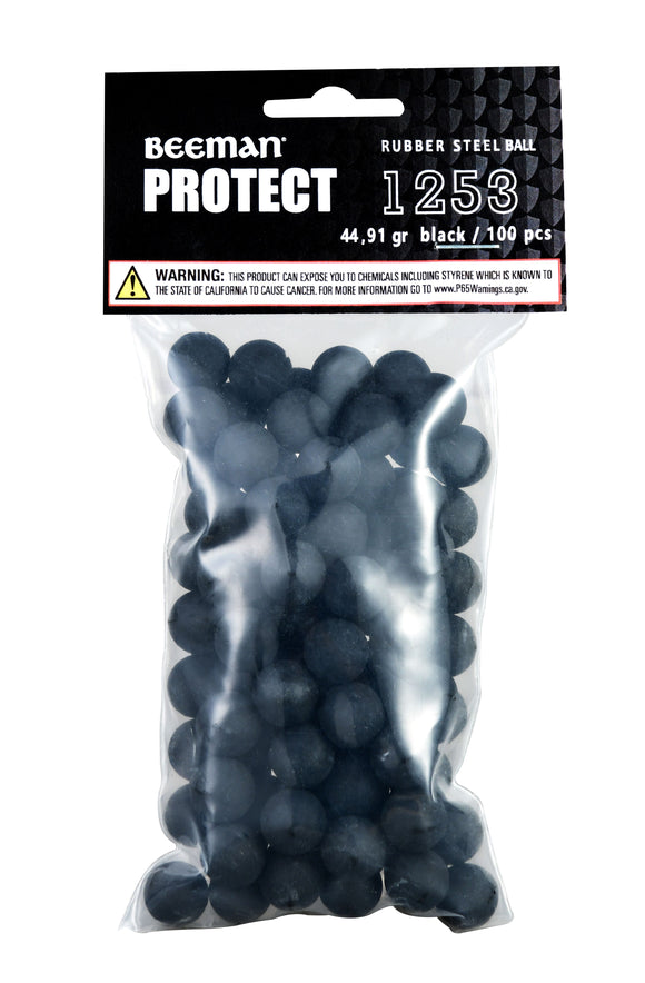 Beeman Protect BP50 .50 Caliber Black Rubber Balls (100 count)