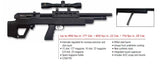 Beeman Regulated Commodore UnderLever Bullpup Synthetic Stock PCP Air Rifle Combo
