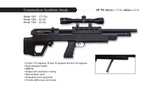 Beeman 1365 Commodore-S UnderLever Bullpup .25 Caliber Synthetic Stock PCP Air Rifle