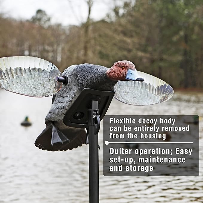 MOJO HW2492 Elite Series Diver Spinning Wing Duck Hunting Decoy, Redhe ...
