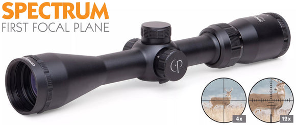 CenterPoint Spectrum 3-9x40mm Long Range First Focal Plane Reticle Riflescope