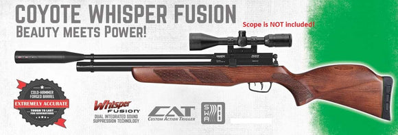 Gamo Coyote Whisper Fusion .22 Cal Pre-Charged Pneumatic PCP Air Rifle
