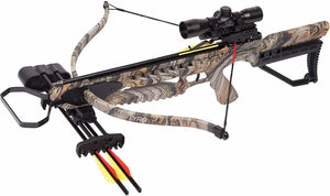 CenterPoint Tyro 4X Recurve Crossbow Package With 4x32mm Scope, Camo